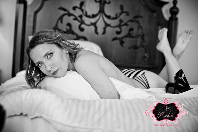 black and white boudoir